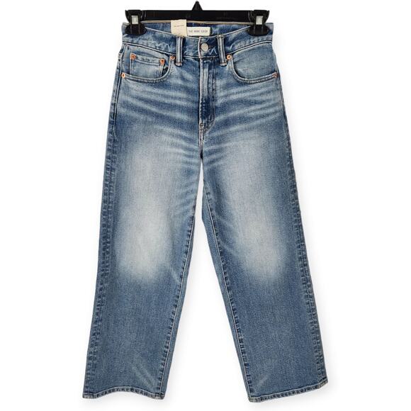 American Eagle AE77 The Wide Crop Jeans Blue Size 24 NWT - Picture 2 of 16